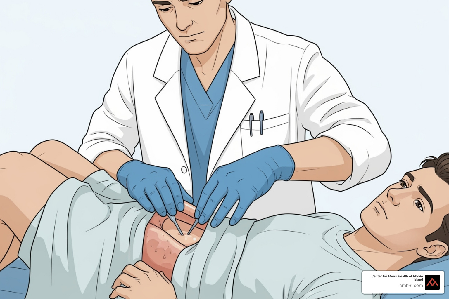 illustrating a digital rectal exam (DRE) in a clinical, non-graphic style - benign prostatic hyperplasia illustrating a digital rectal exam (DRE) in a clinical, non-graphic style - benign prostatic hyperplasia