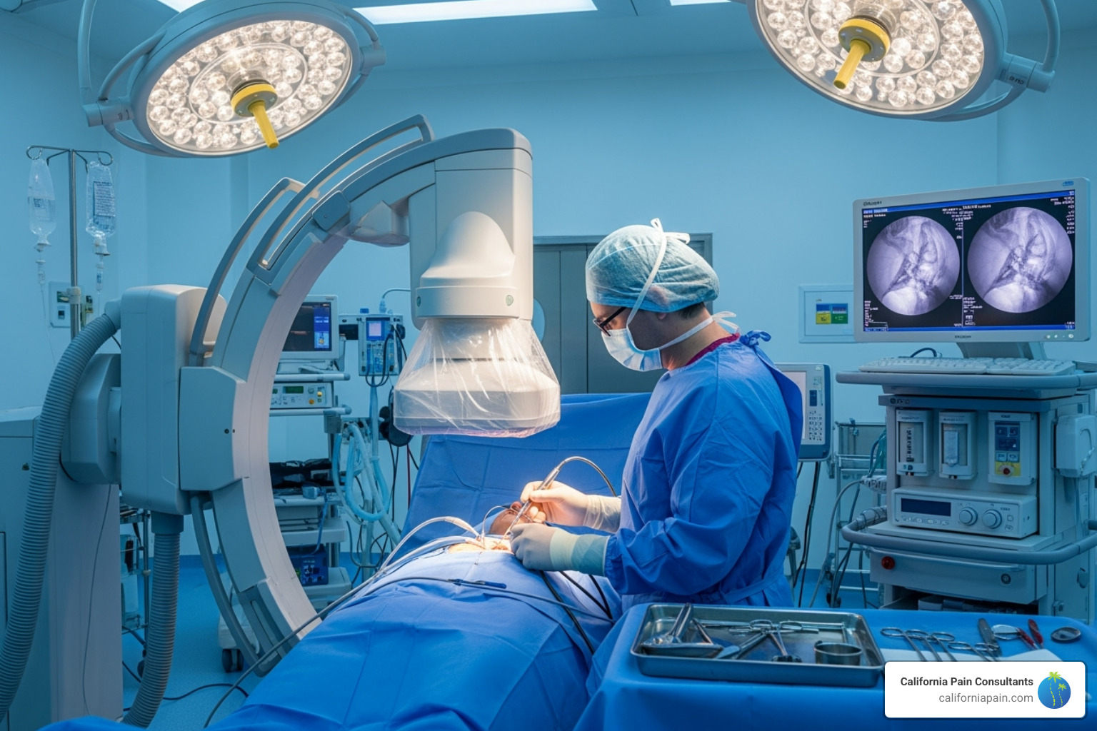 Minimally invasive procedure with fluoroscopic guidance - Pain relief center