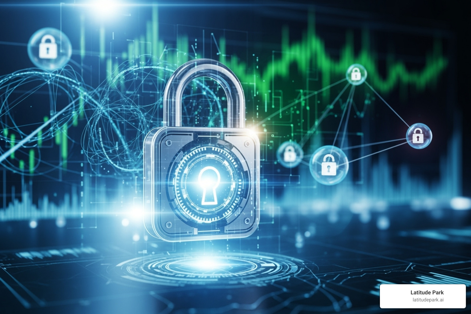 A lock icon over user data to represent privacy and compliance - Custom audience building A lock icon over user data to represent privacy and compliance - Custom audience building