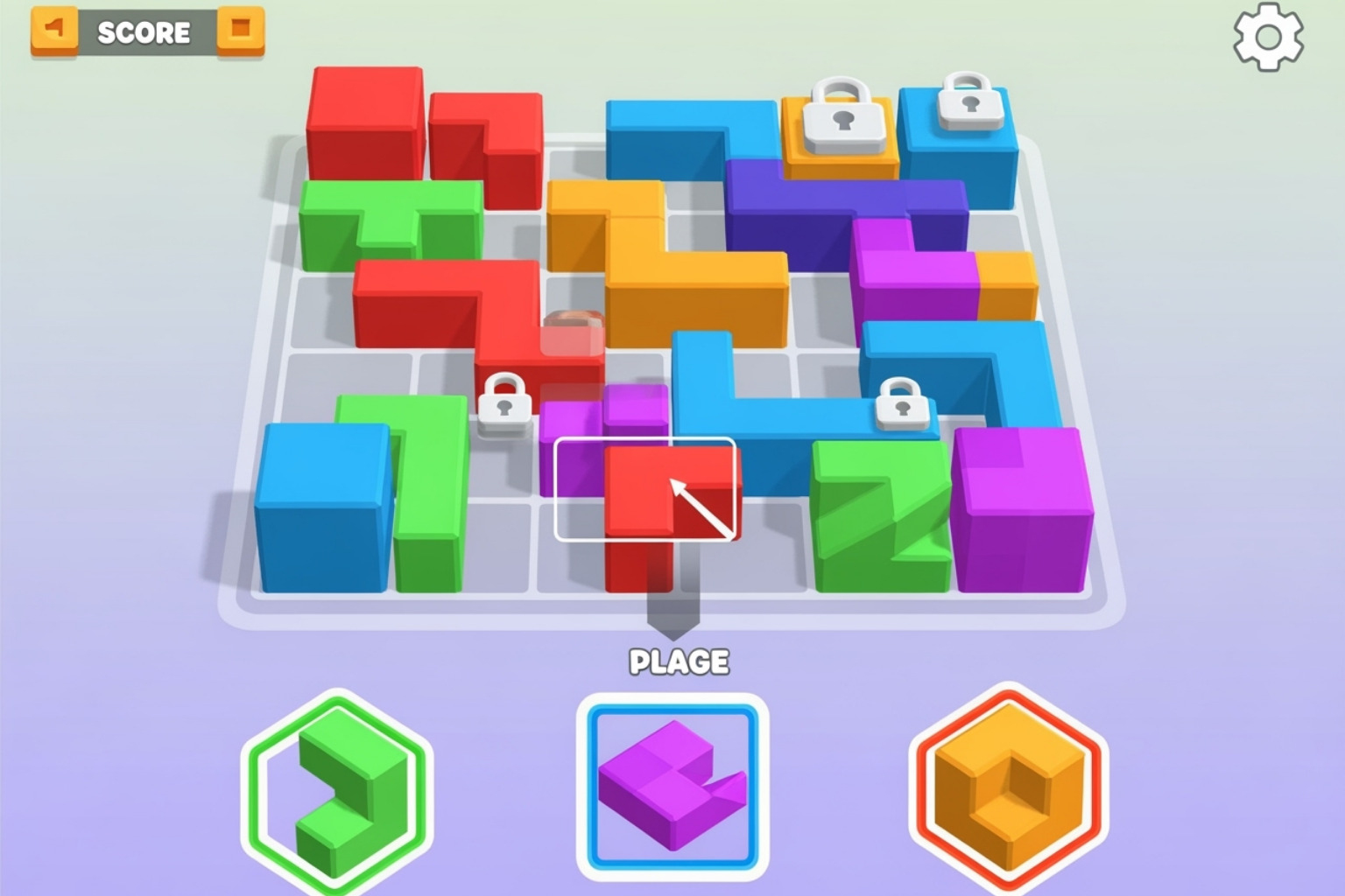 Image showing the simple drag-and-drop interface of Block Blast - block blast unblocked