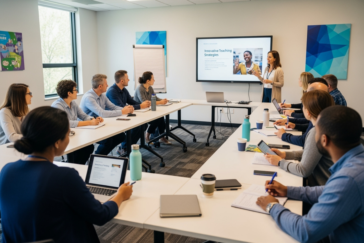 teachers in professional development - classroom 15x