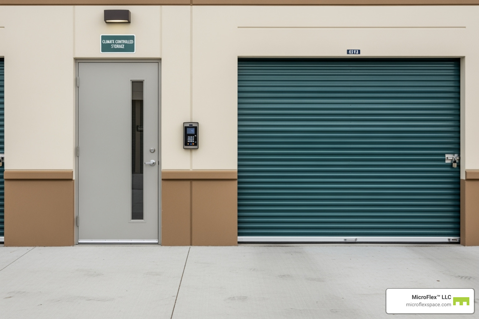 Climate-controlled storage unit next to a standard drive-up unit - what is short term storage Climate-controlled storage unit next to a standard drive-up unit - what is short term storage