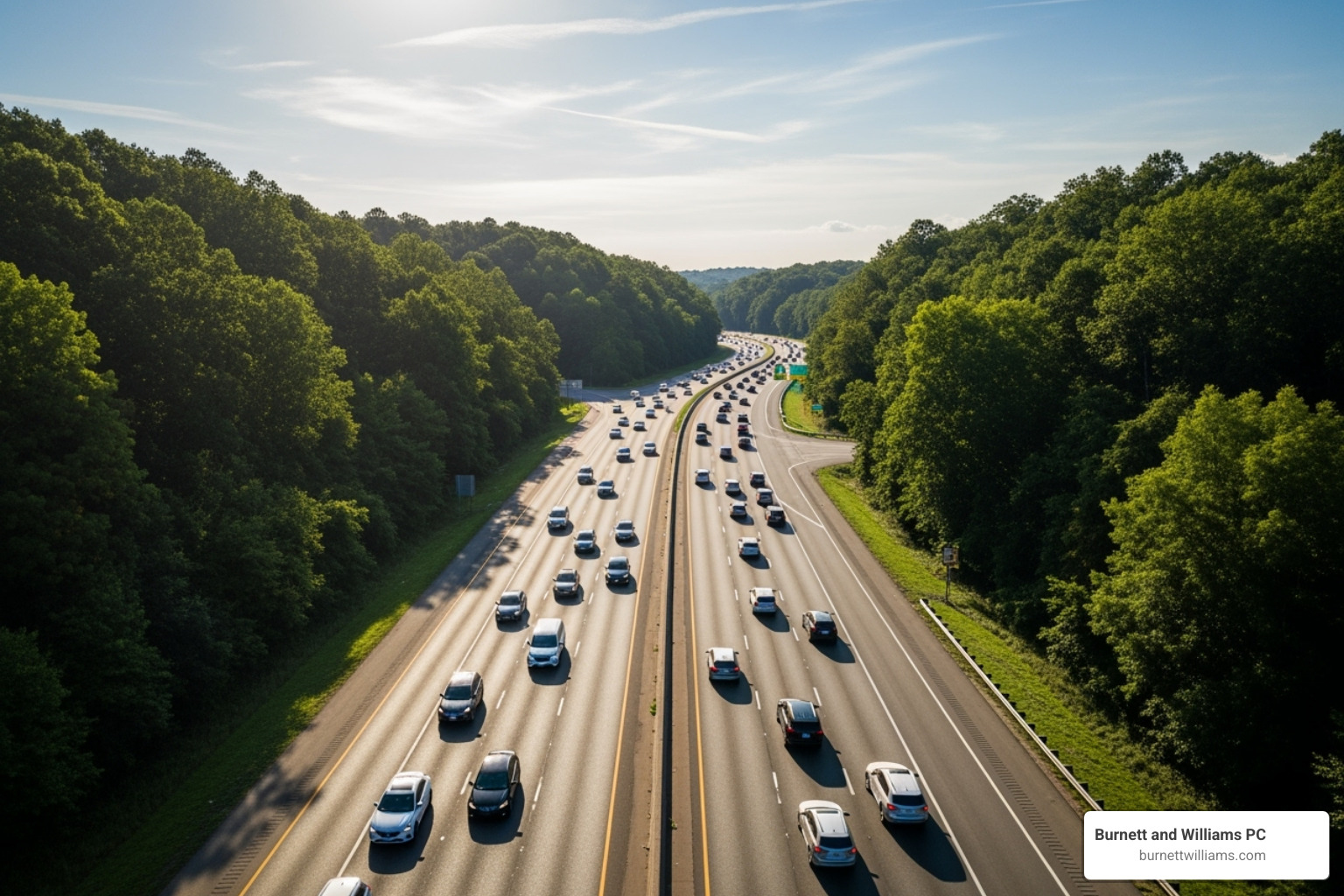 highway scene on I-95 or I-64 in Virginia - Wrongful death attorney