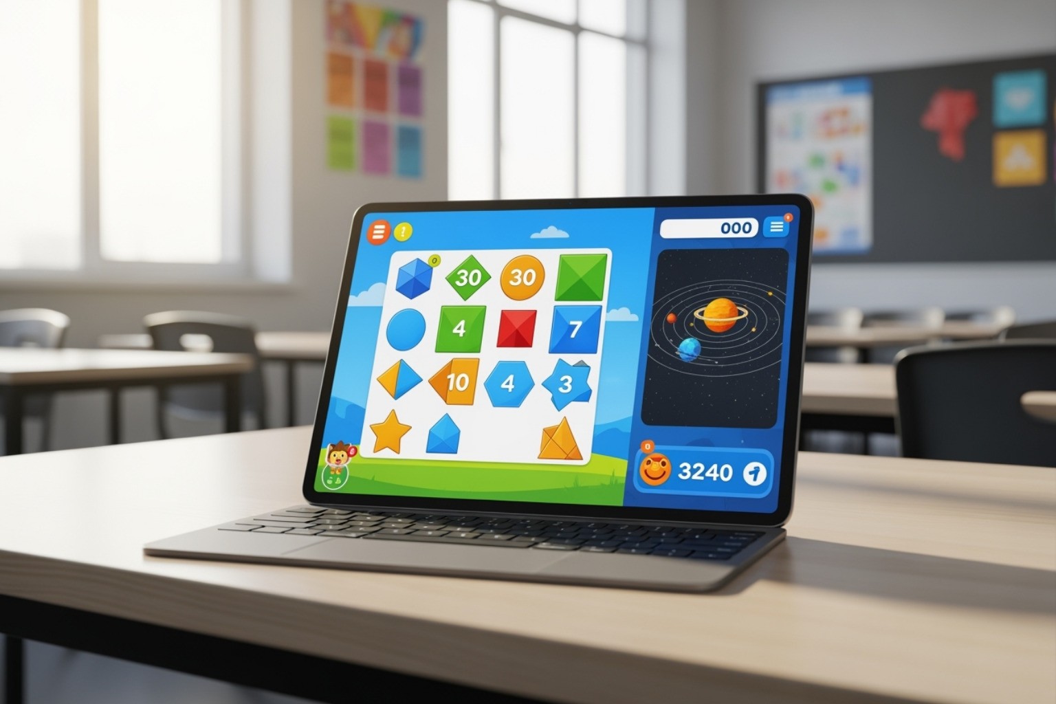Classroom 30x interface on a tablet or laptop - classroom 30x