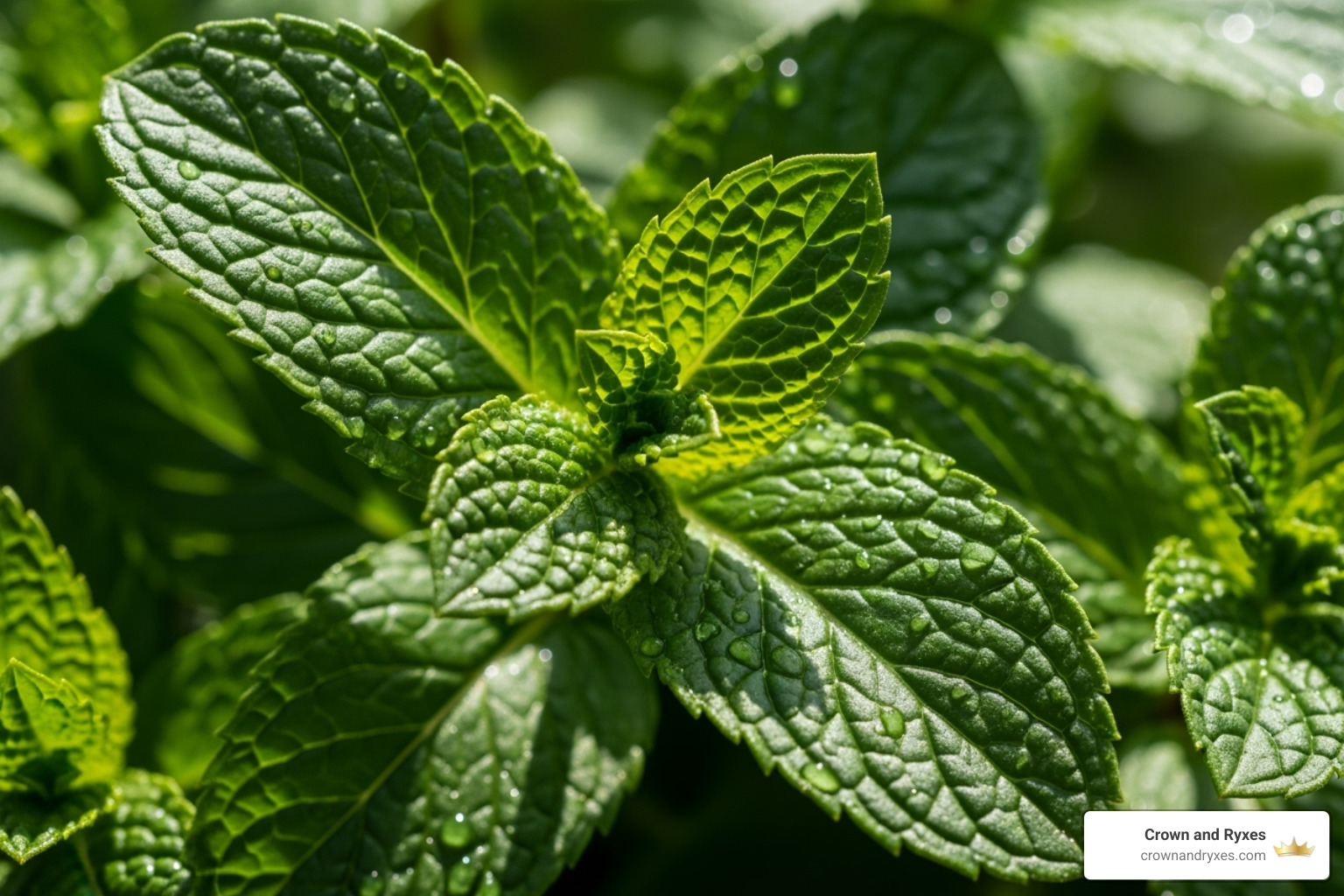Fresh peppermint leaves - best herbal remedy for hair loss