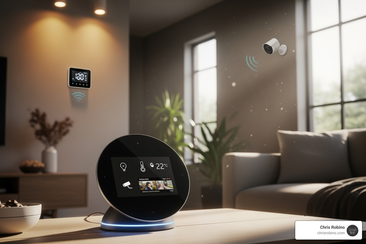 Central smart device managing various IoT gadgets in a home - Future of communication Central smart device managing various IoT gadgets in a home - Future of communication