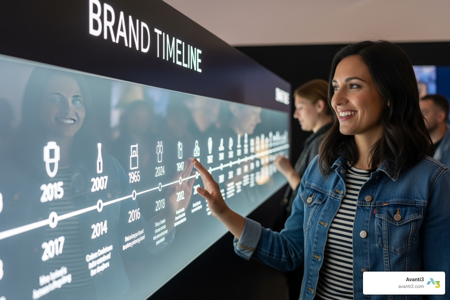 brand timeline with loyal customer advocate - Unique brand experiences