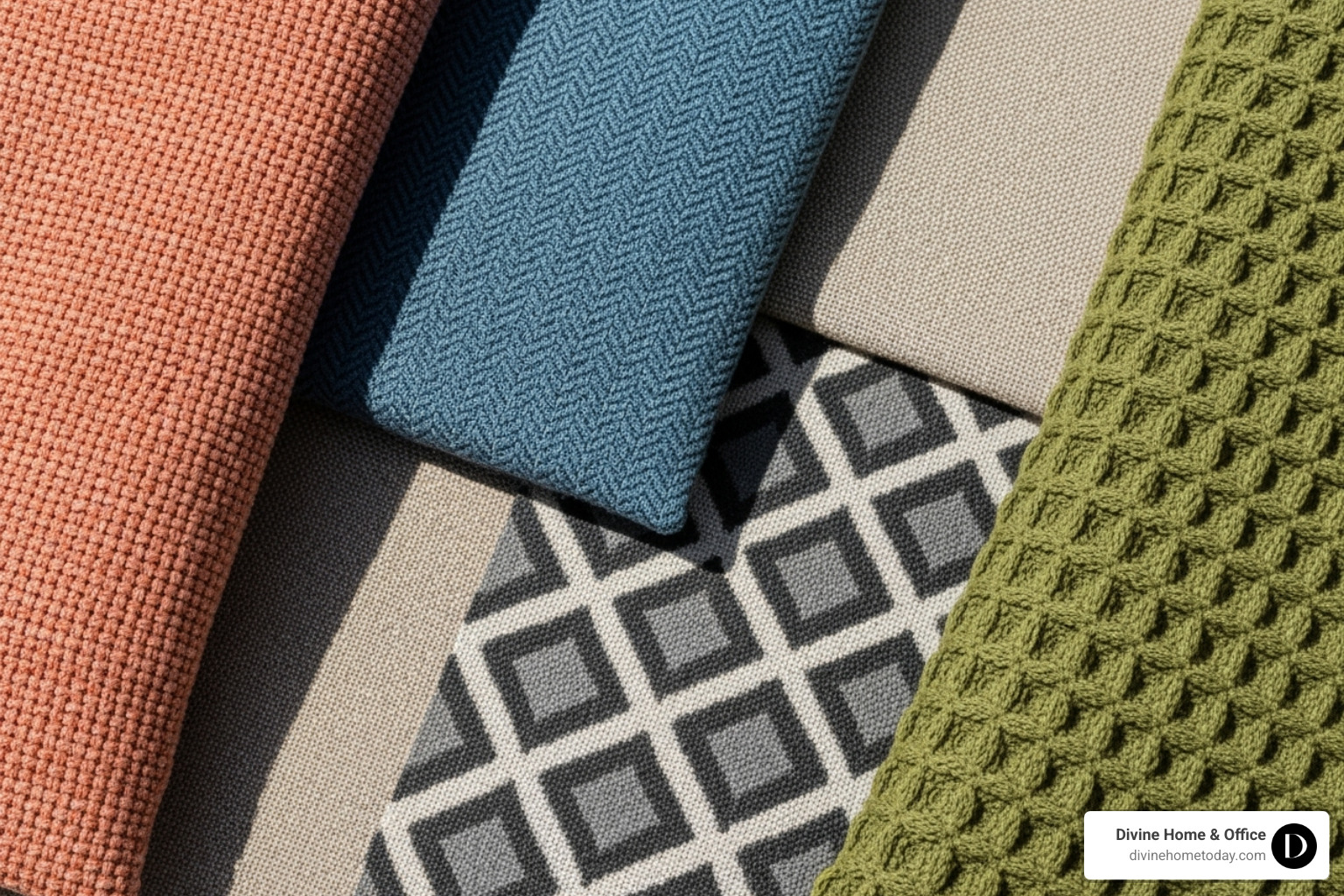 close-up of outdoor fabric textures - how to select cushions for outdoor furniture