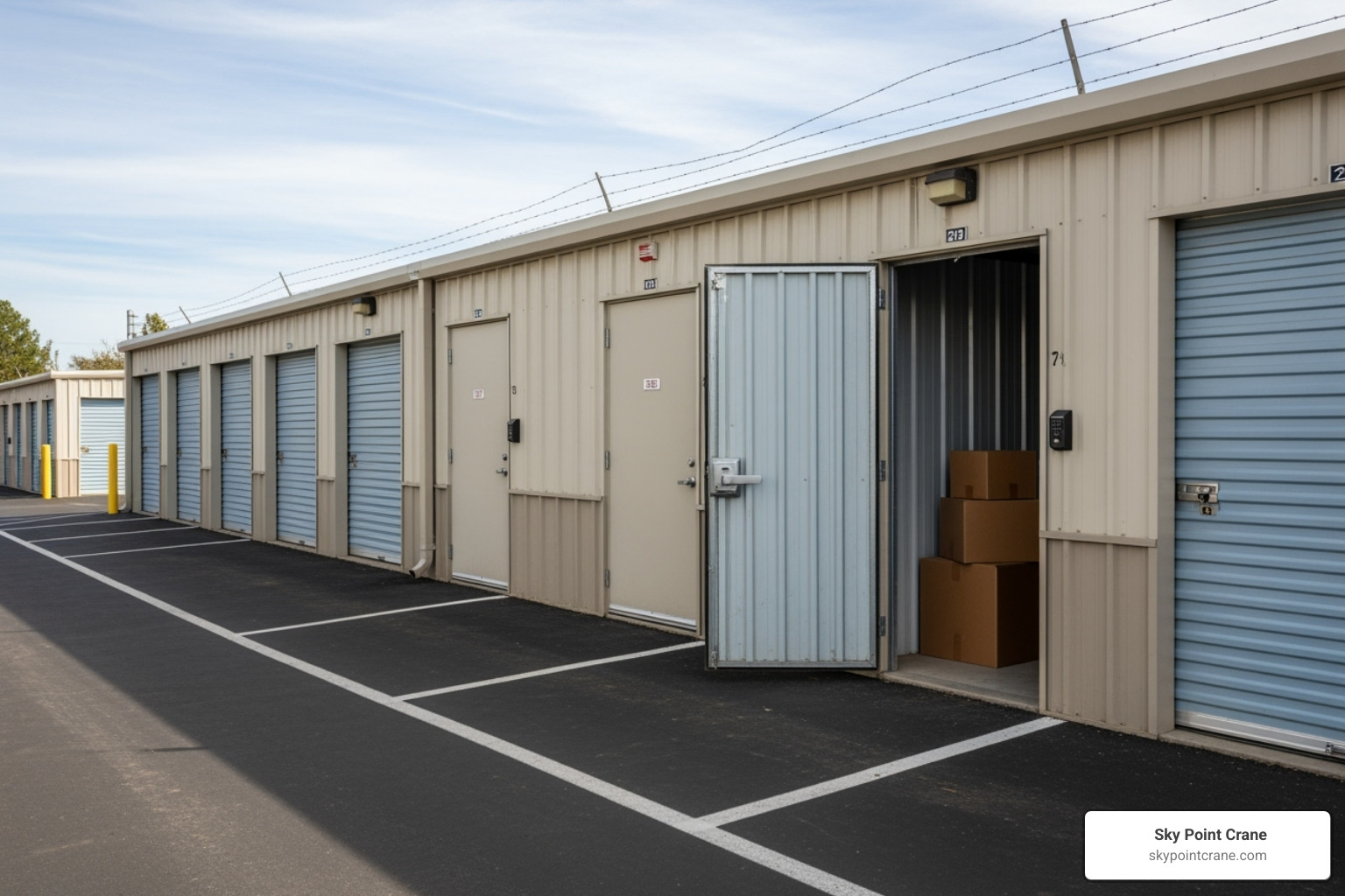 various storage unit sizes with dimensions - commercial storage space