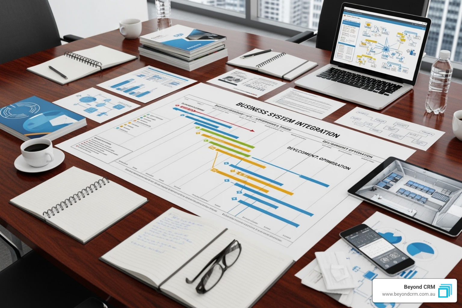 Image of a project plan or roadmap for integration - crm integration with erp