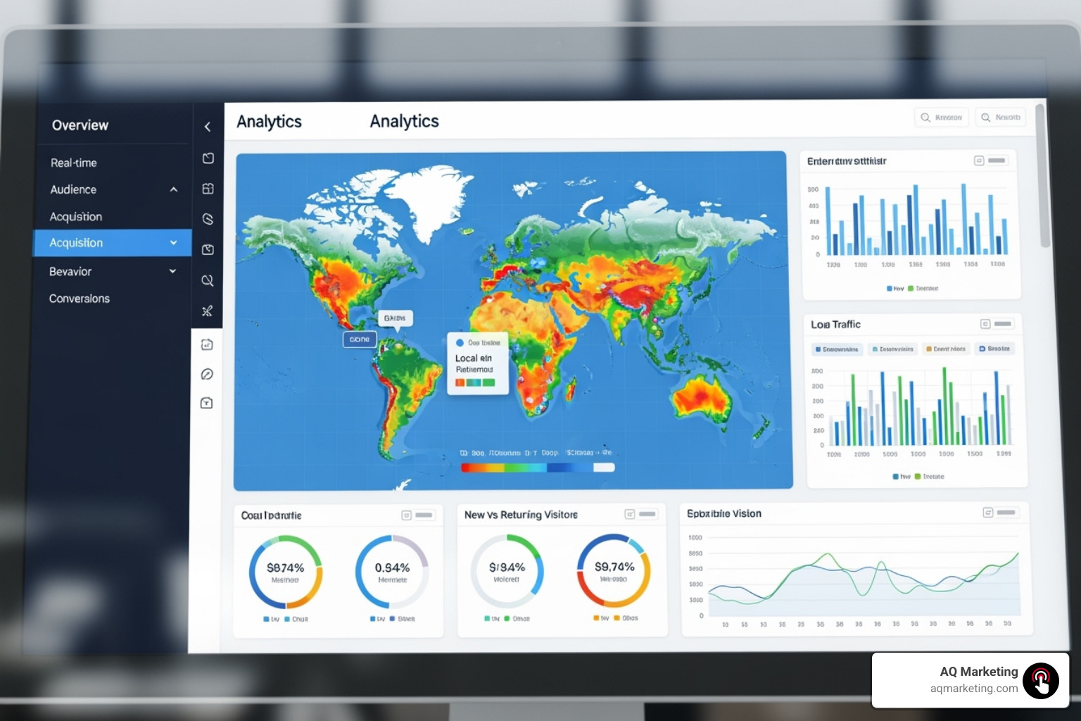 Google Analytics dashboard showing local traffic sources - insurance agency local seo Google Analytics dashboard showing local traffic sources - insurance agency local seo
