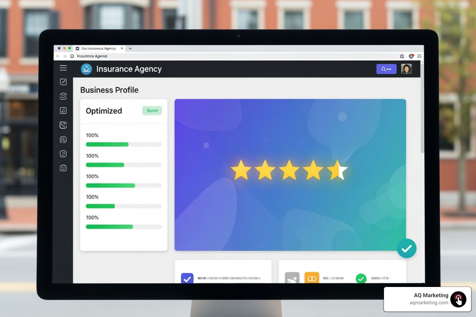 Fully optimized Google Business Profile for an insurance agency - insurance agency local seo Fully optimized Google Business Profile for an insurance agency - insurance agency local seo