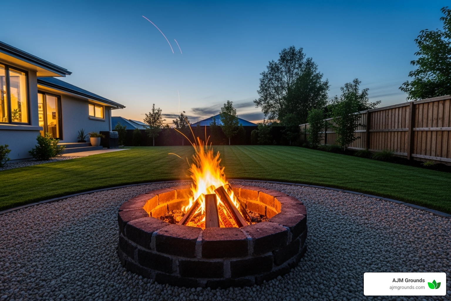 Safe distance for fire pit - Custom Outdoor Firepit Installer