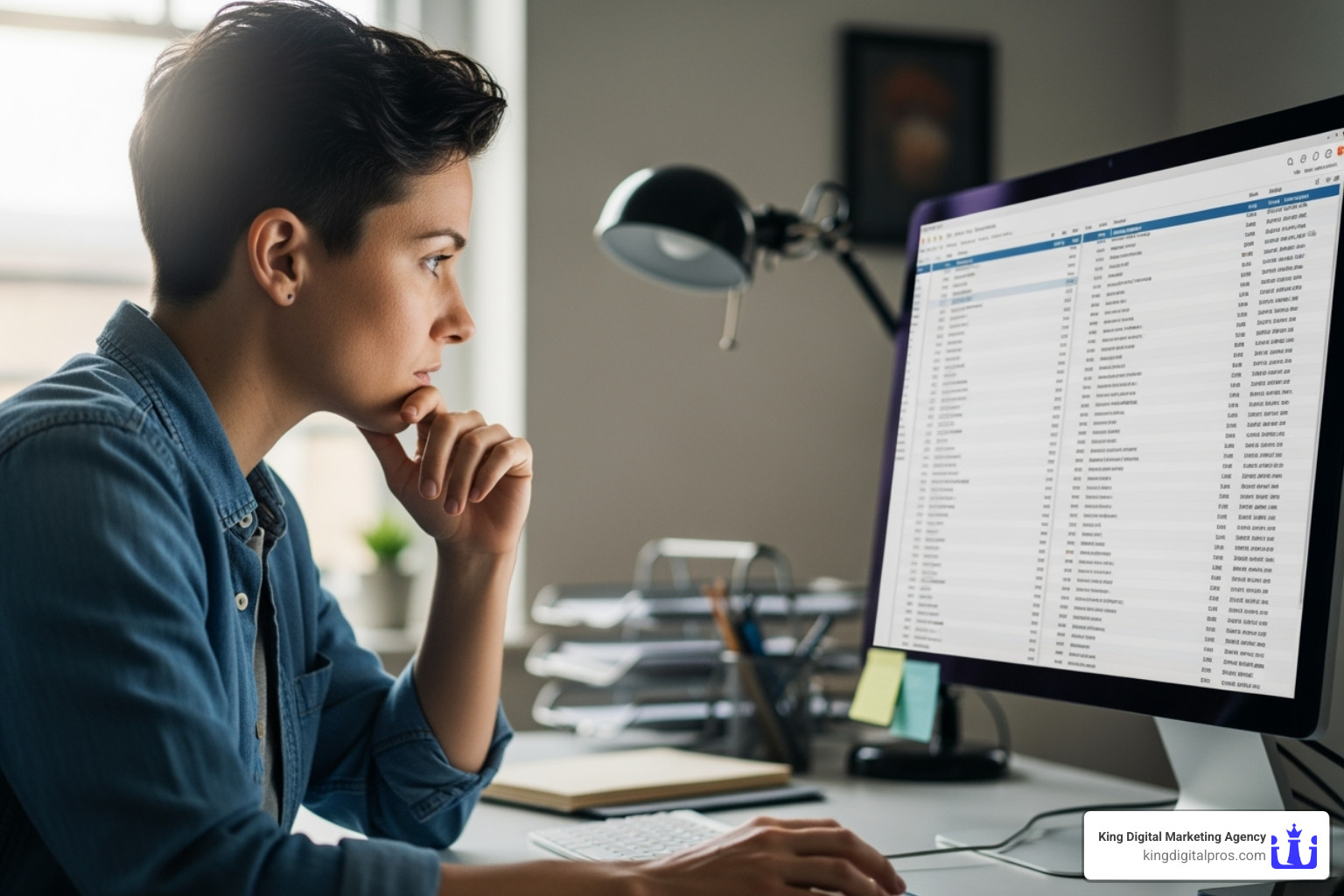 person comparing feature lists on a screen - online feedback solutions
