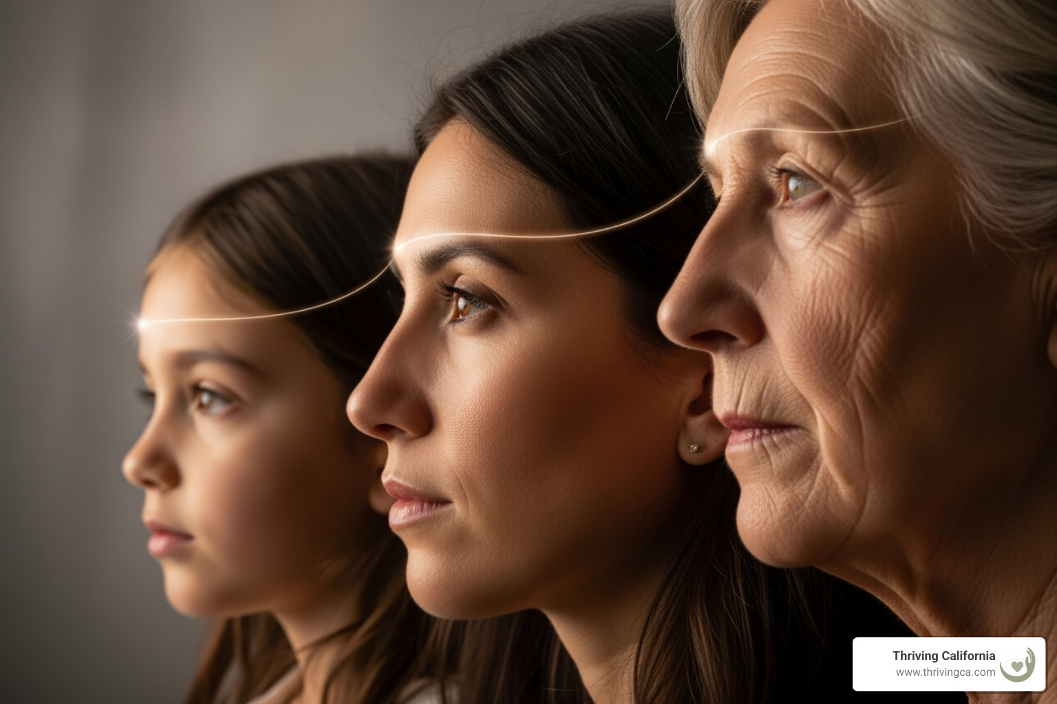visual representation of a trauma cycle passing through generations - parenting after trauma