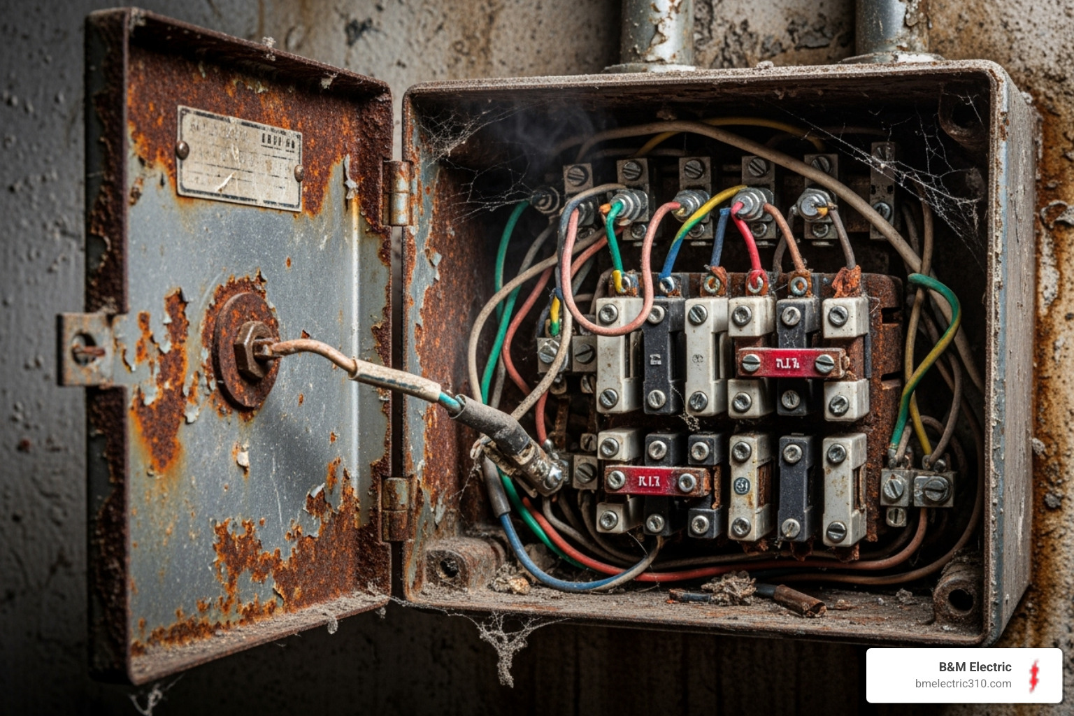 old hazardous fuse box - Electrical Inspection Services Torrance