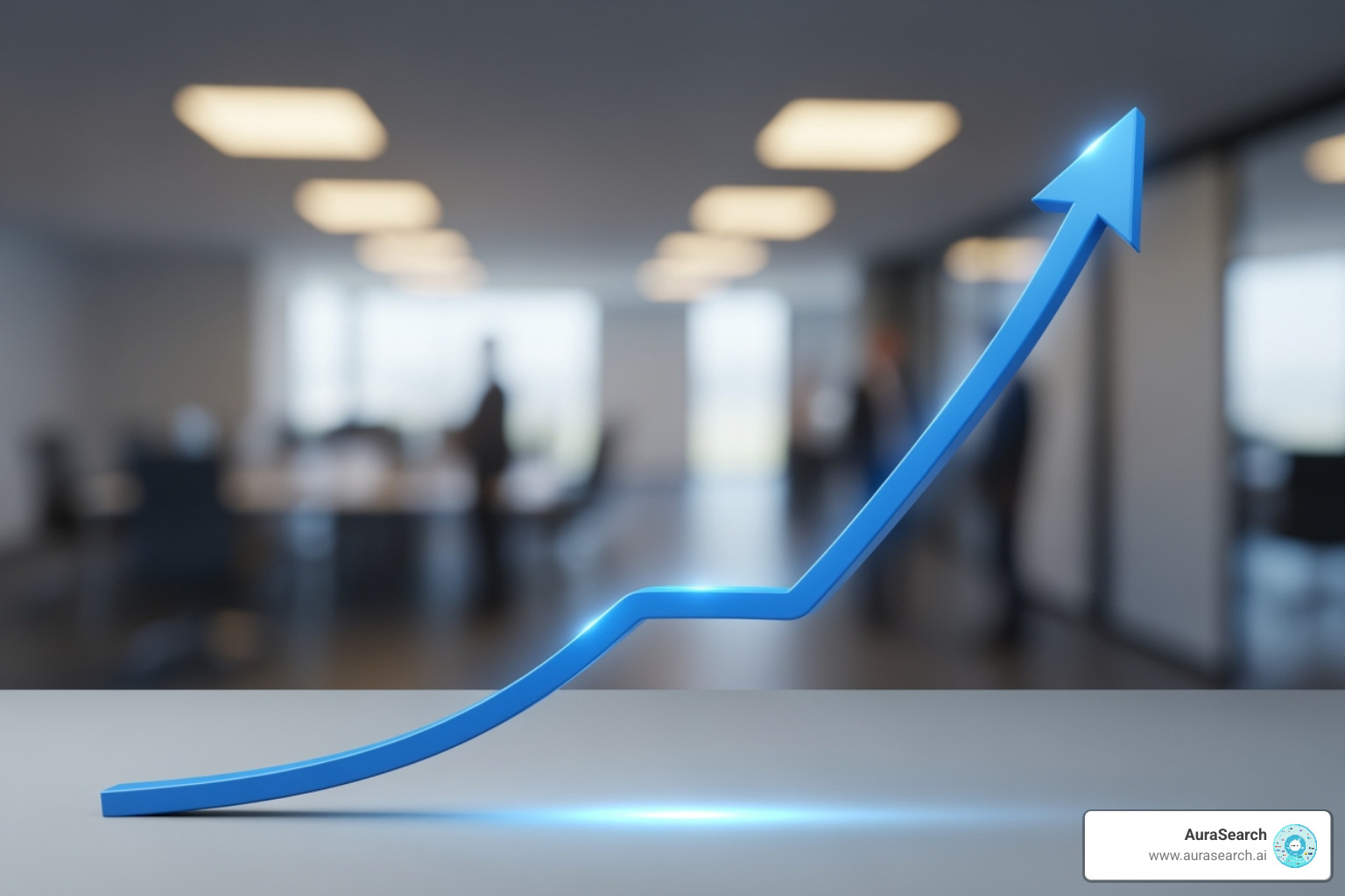 a graph showing a steep upward curve for business efficiency with AI adoption - AI competitor analysis a graph showing a steep upward curve for business efficiency with AI adoption - AI competitor analysis