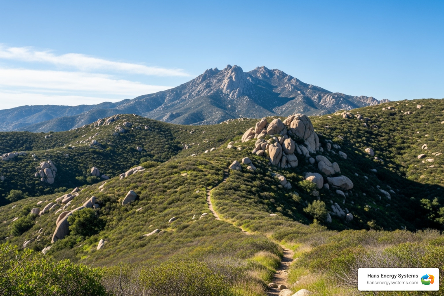 Image of the Poway landscape, perhaps with a view of Mount Woodson - battery backup for solar panels poway