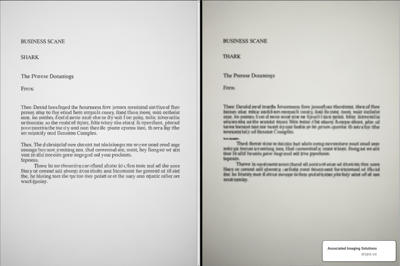 Clear vs. Blurry Scan - how to scan a document and turn it into text