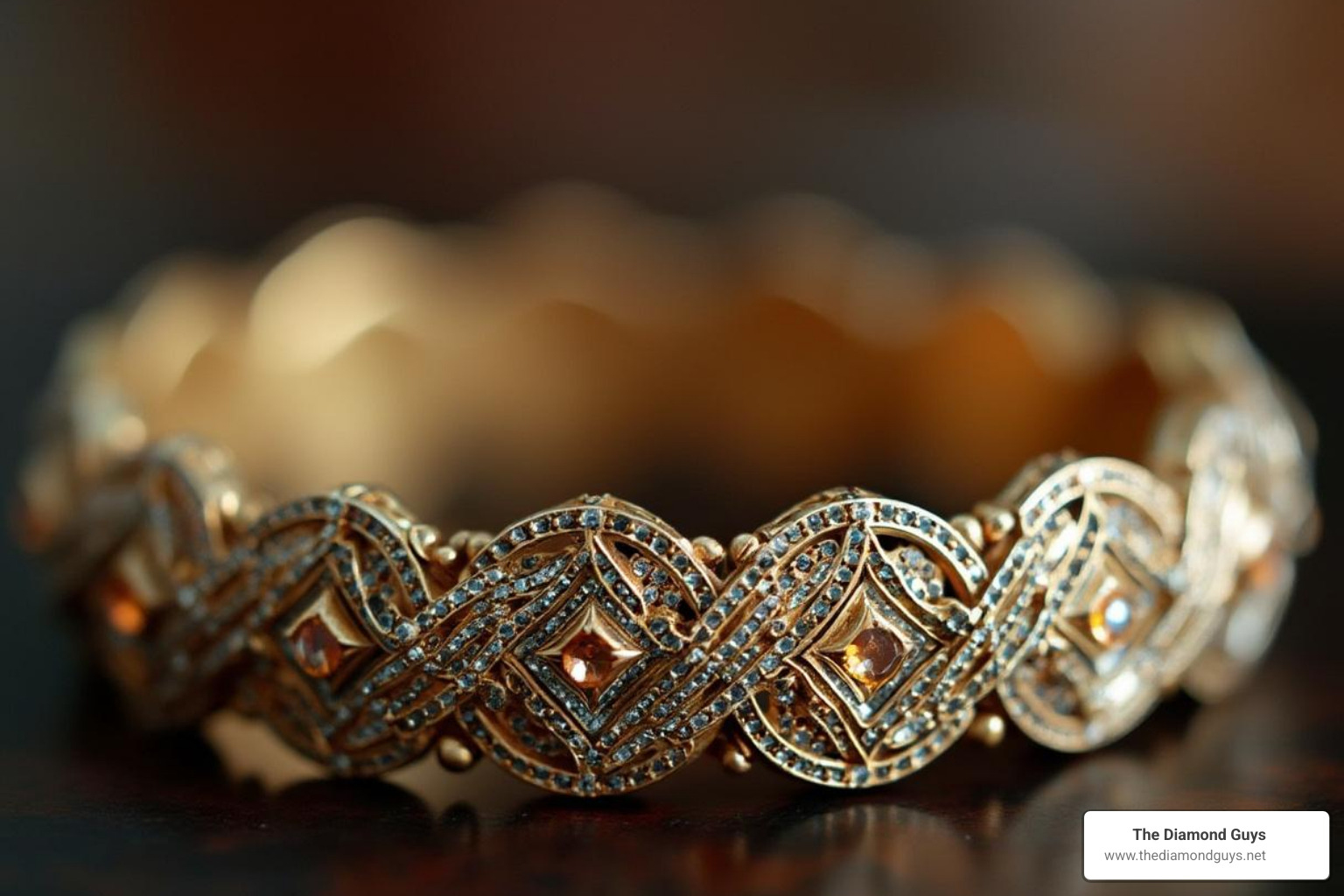 of a vintage Art Deco style line bracelet - tennis bracelet