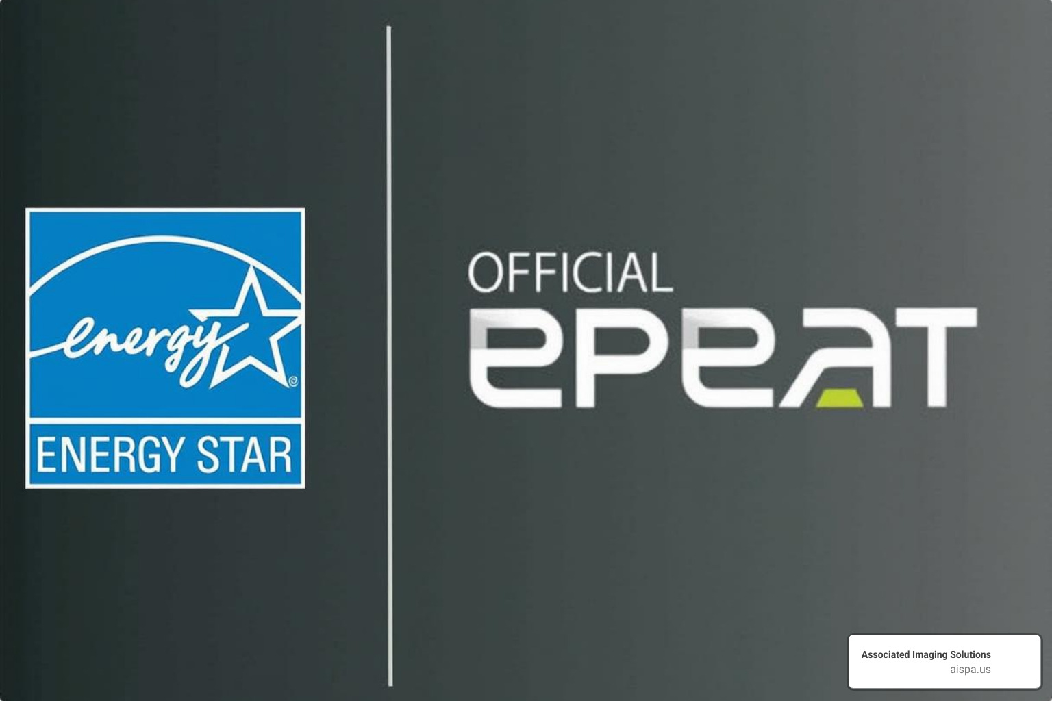 ENERGY STAR and EPEAT logos - energy-efficient office printers