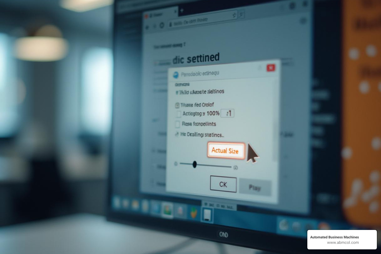 Printer settings dialog box showing "Actual Size" or "100% Scale" selected - a4 size writing paper