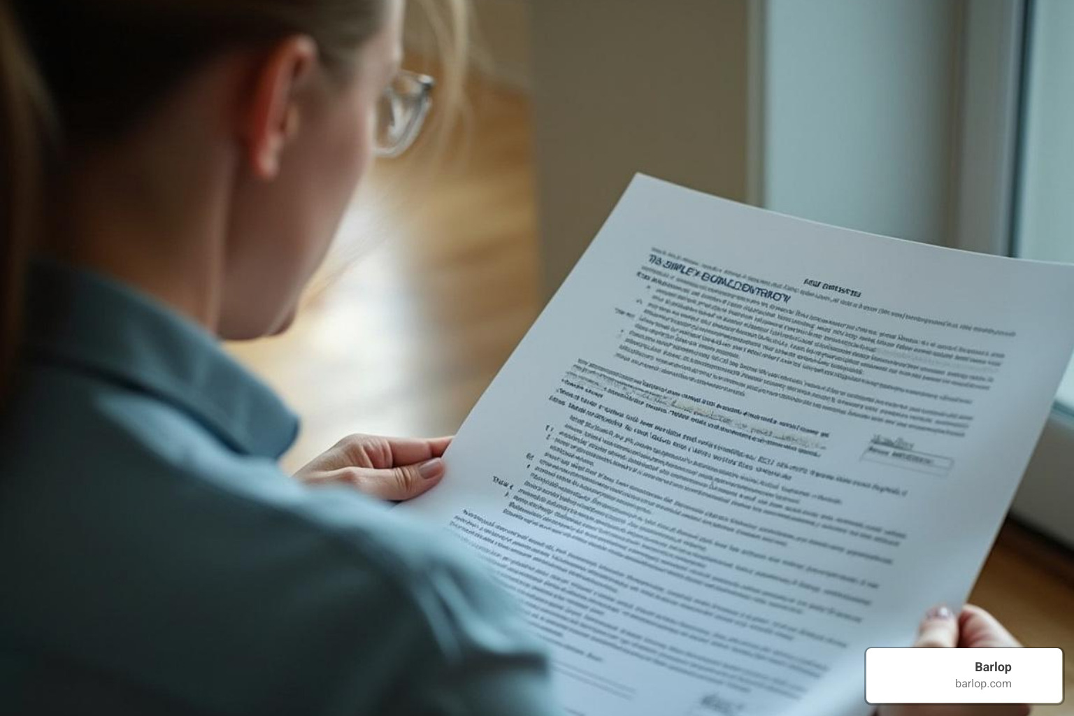 person reviewing clear and simple rental contract - a3 printer rental