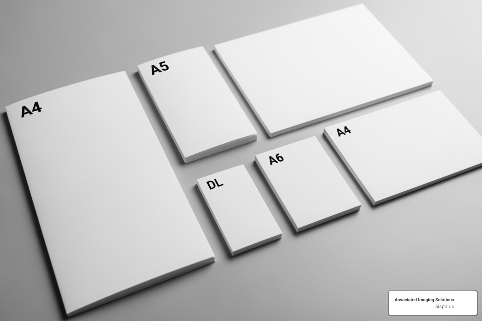 different standard flyer sizes side-by-side for comparison - best paper for flyers