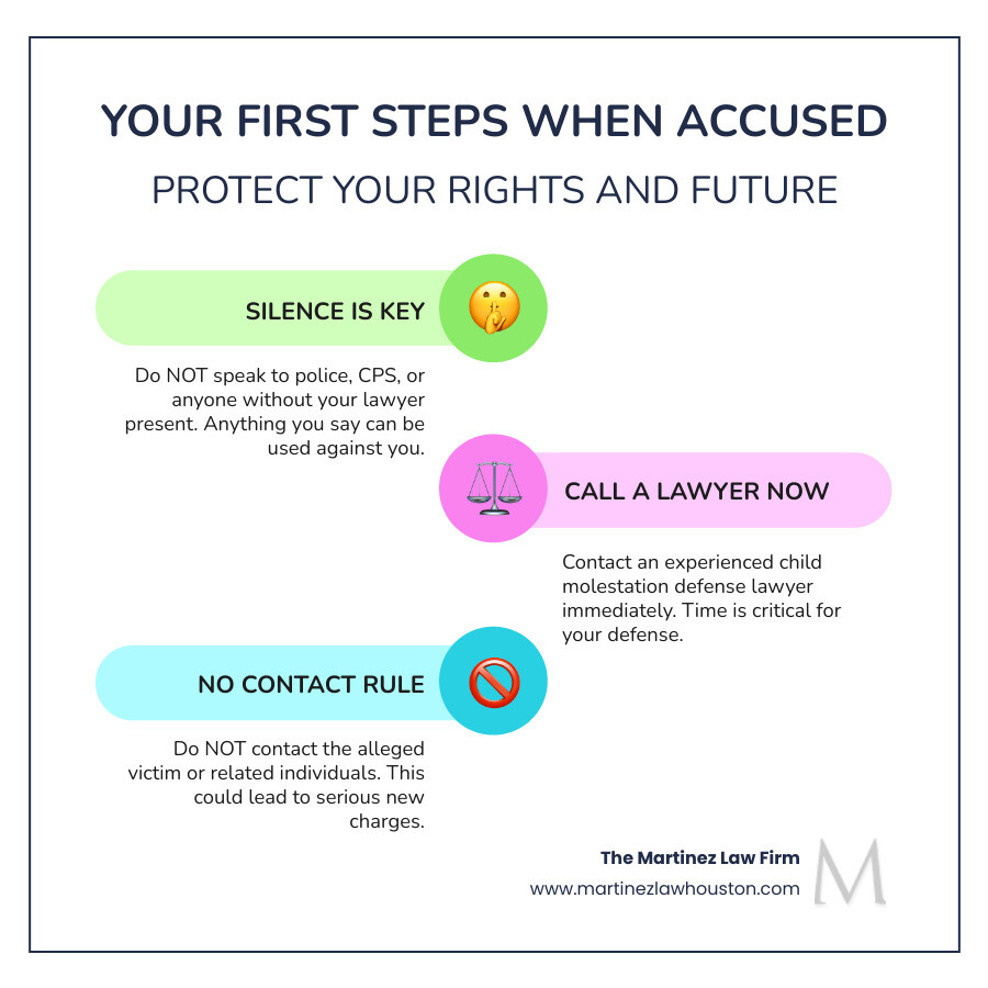 Infographic detailing the first 3 steps to take when accused of a sex crime - child molestation defense lawyer infographic infographic-line-3-steps-colors Infographic detailing the first 3 steps to take when accused of a sex crime - child molestation defense lawyer infographic infographic-line-3-steps-colors
