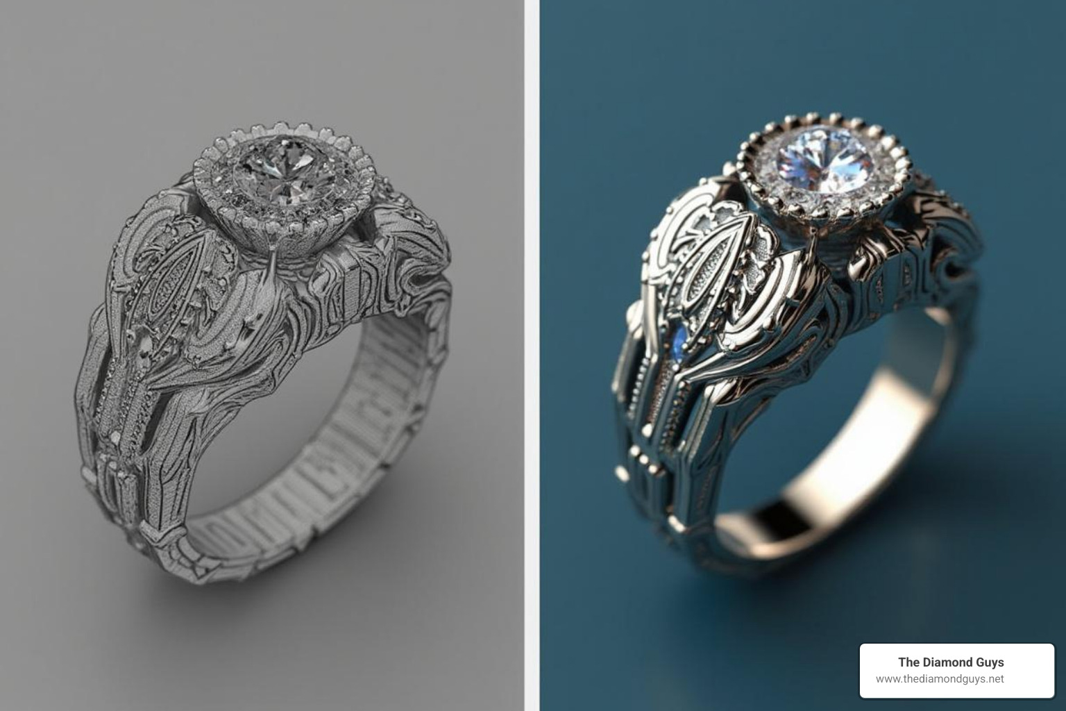 transition from a CAD design to a finished ring - custom design ring setting transition from a CAD design to a finished ring - custom design ring setting