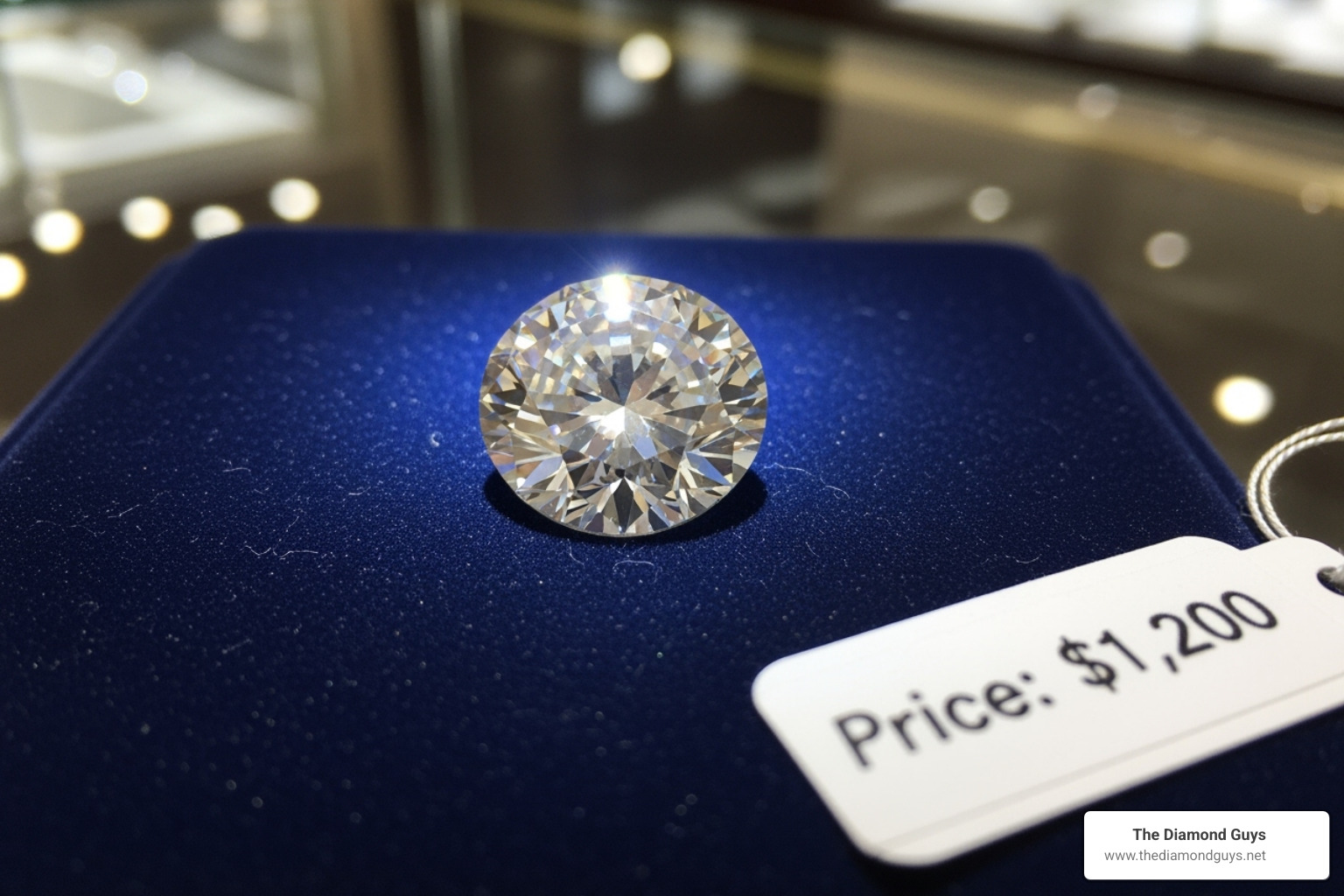 Comparison of different diamond shapes of the same carat weight, illustrating perceived size differences. - synthetic diamond price