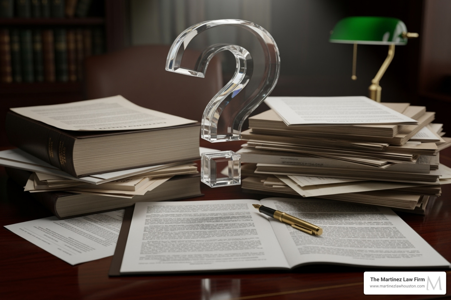 question mark over legal documents - houston dwi with child passenger defense attorneys