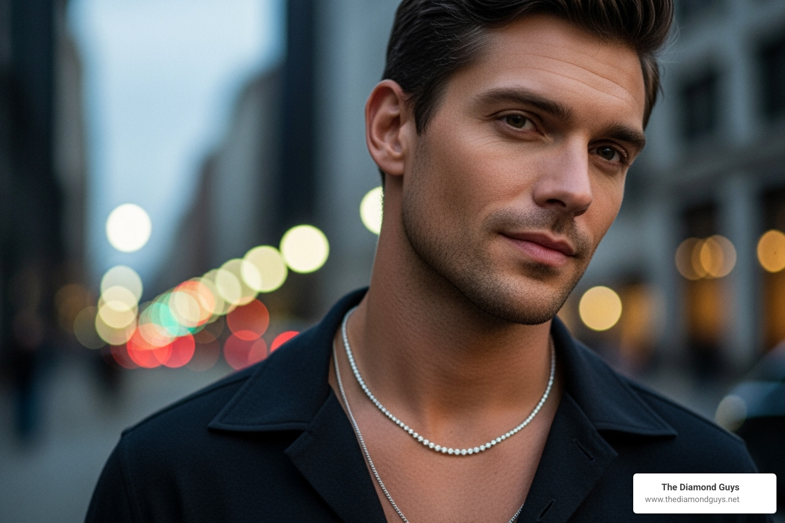 collection of different men's diamond necklace styles - male diamond necklace