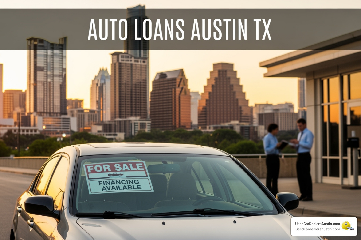 loan agreement with magnifying glass - auto loans Austin TX