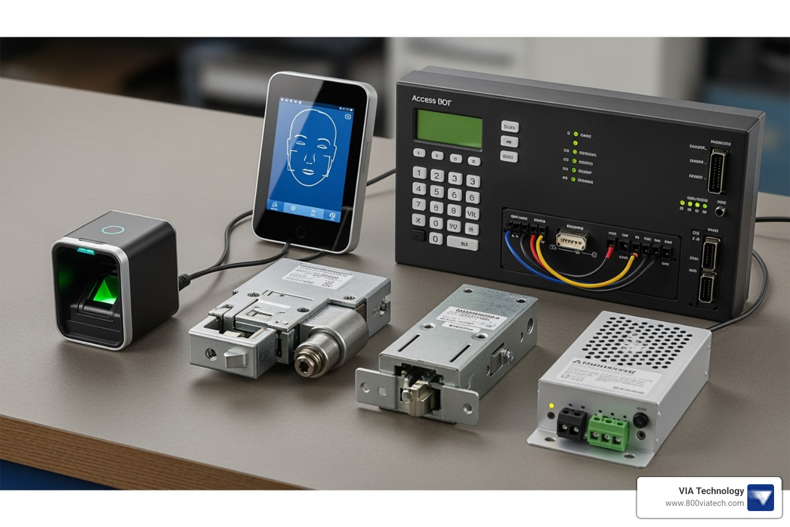 Biometric installation components - biometric access control system installation