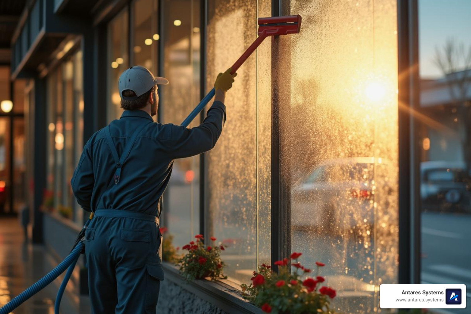 professional cleaning the windows of a small commercial storefront - Window cleaning cost professional cleaning the windows of a small commercial storefront - Window cleaning cost