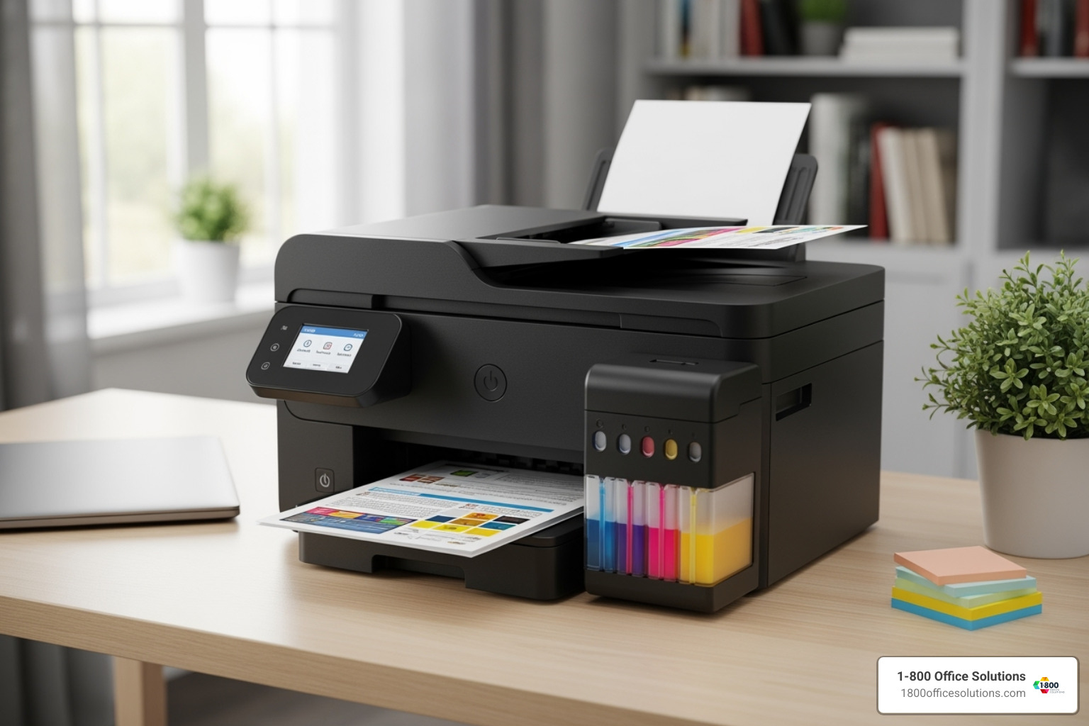 Bulk-ink all-in-one printer with visible ink tanks - best home business copier printer and scaner