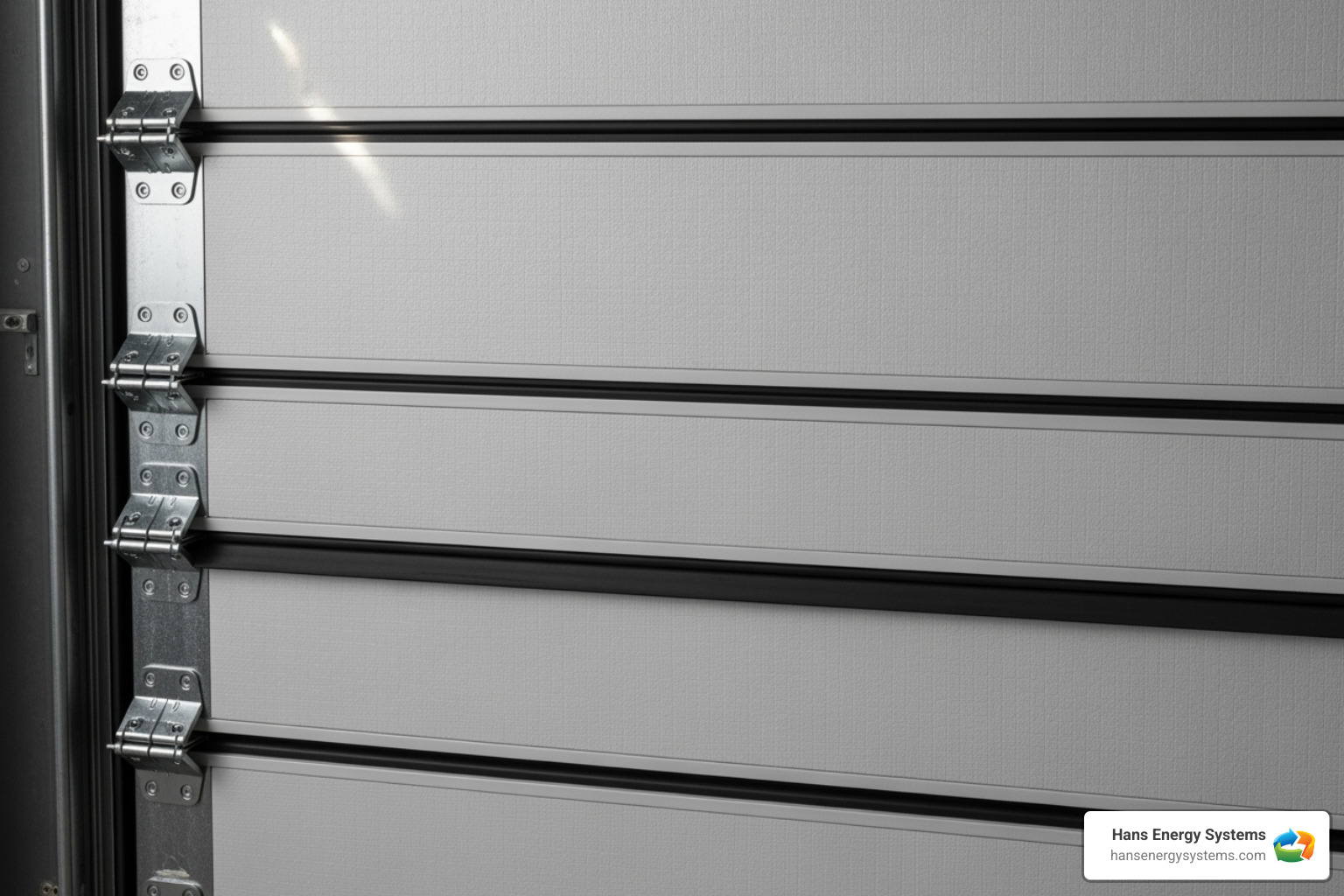 Photo of an insulated garage door - garage mini split Photo of an insulated garage door - garage mini split