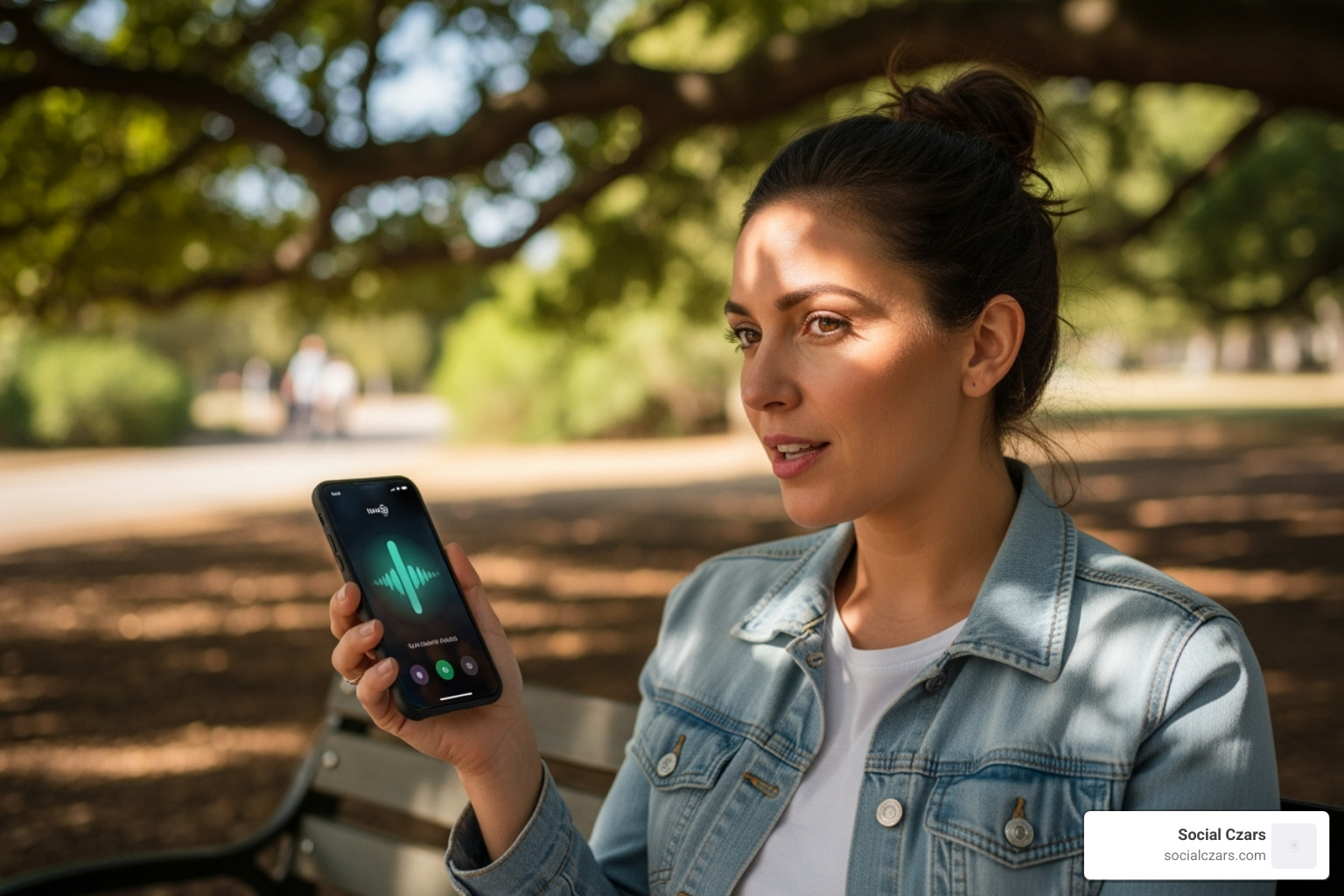 person using a voice assistant on their phone - seo for entrepreneurs person using a voice assistant on their phone - seo for entrepreneurs