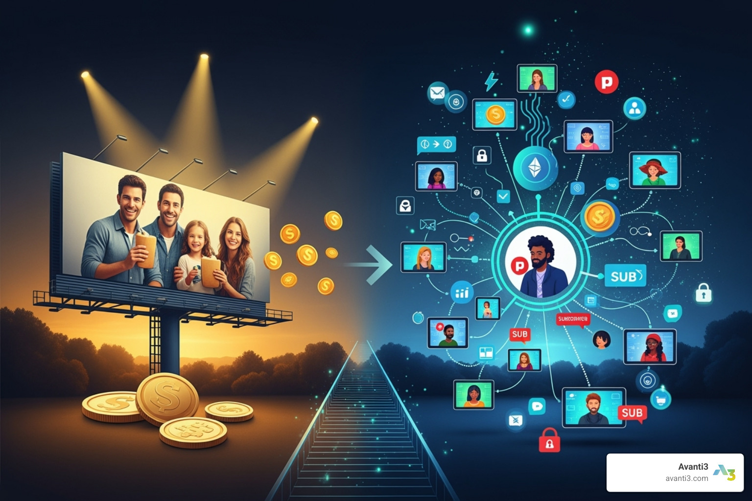 Creator Economy Infographic - Fan monetization platform