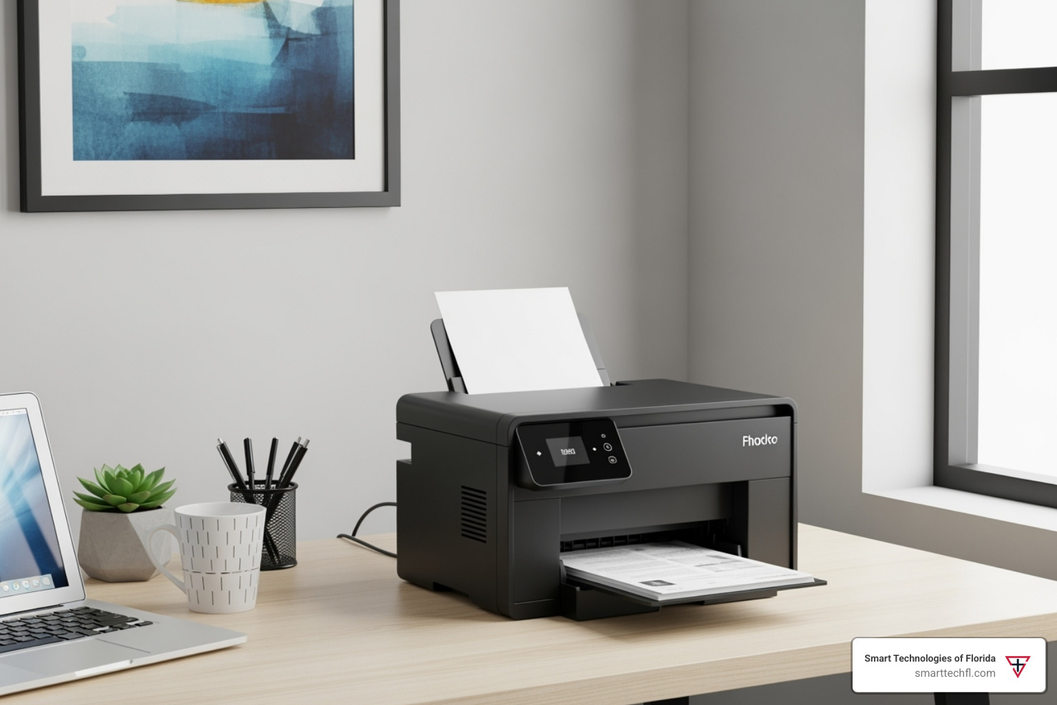 compact laser printer in a small office - printer with cheap ink refills