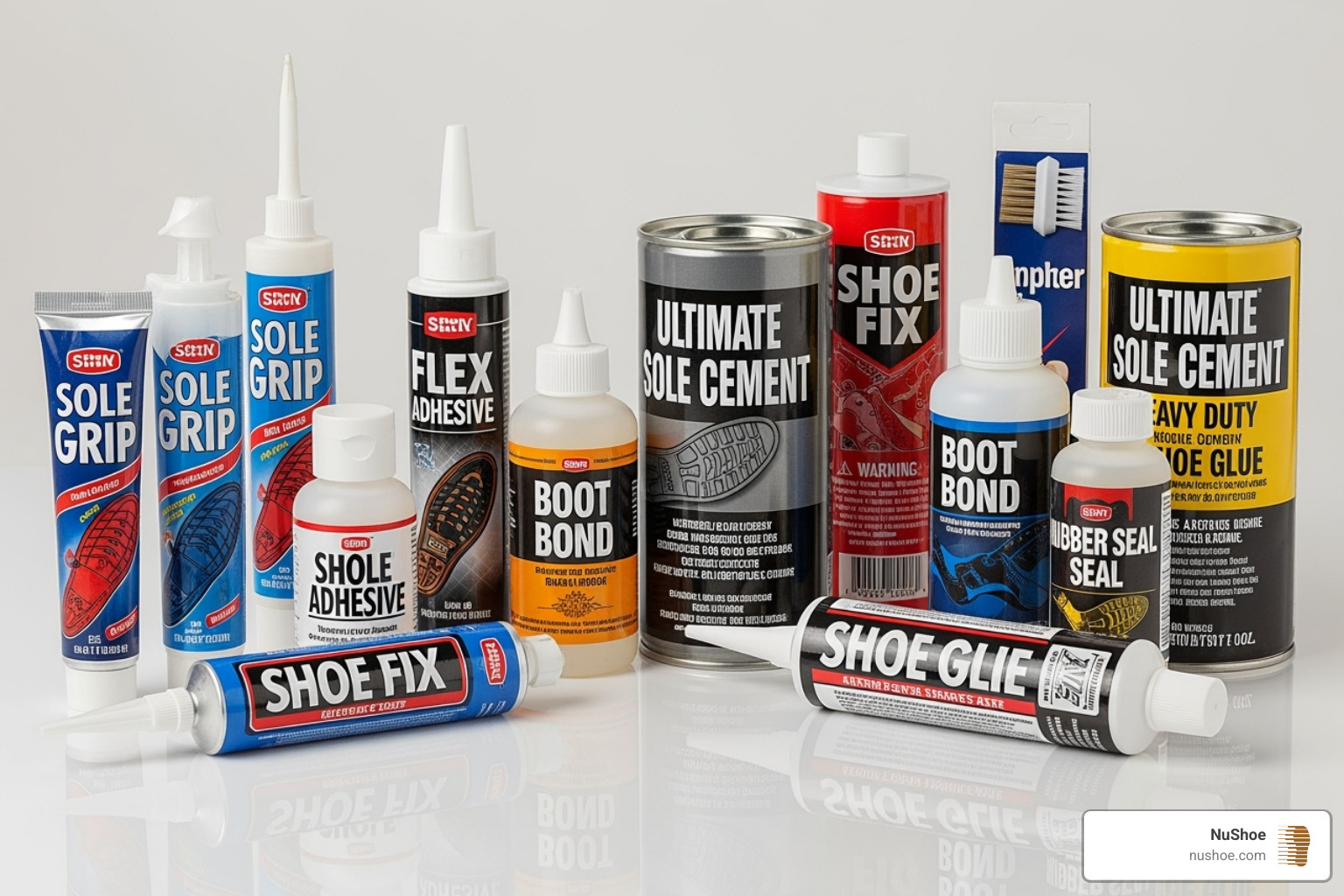 Assortment of shoe sole adhesive products - best shoe sole adhesive Assortment of shoe sole adhesive products - best shoe sole adhesive