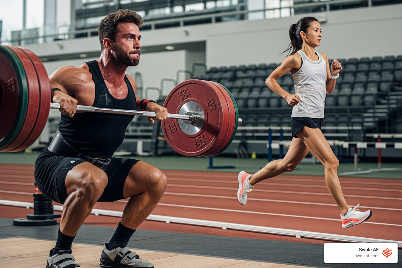 weightlifter and marathon runner - protein shakes for muscle repair