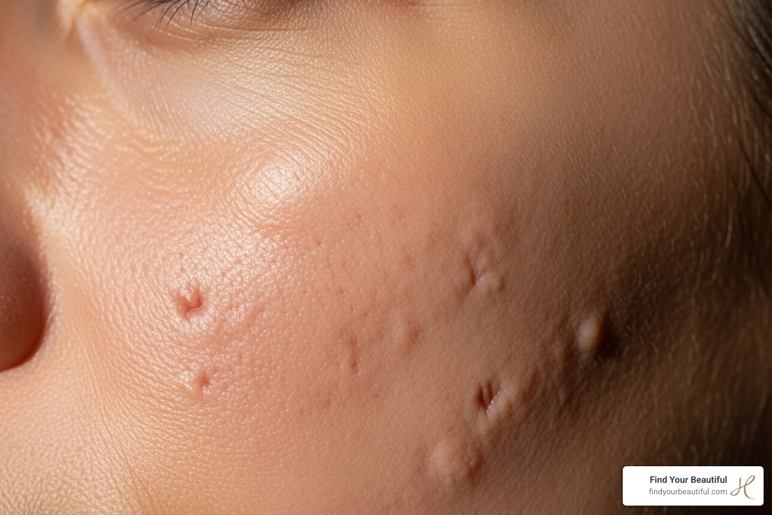 illustrating different types of acne scars (boxcar, rolling, ice pick) - morpheus8 acne scars san antonio