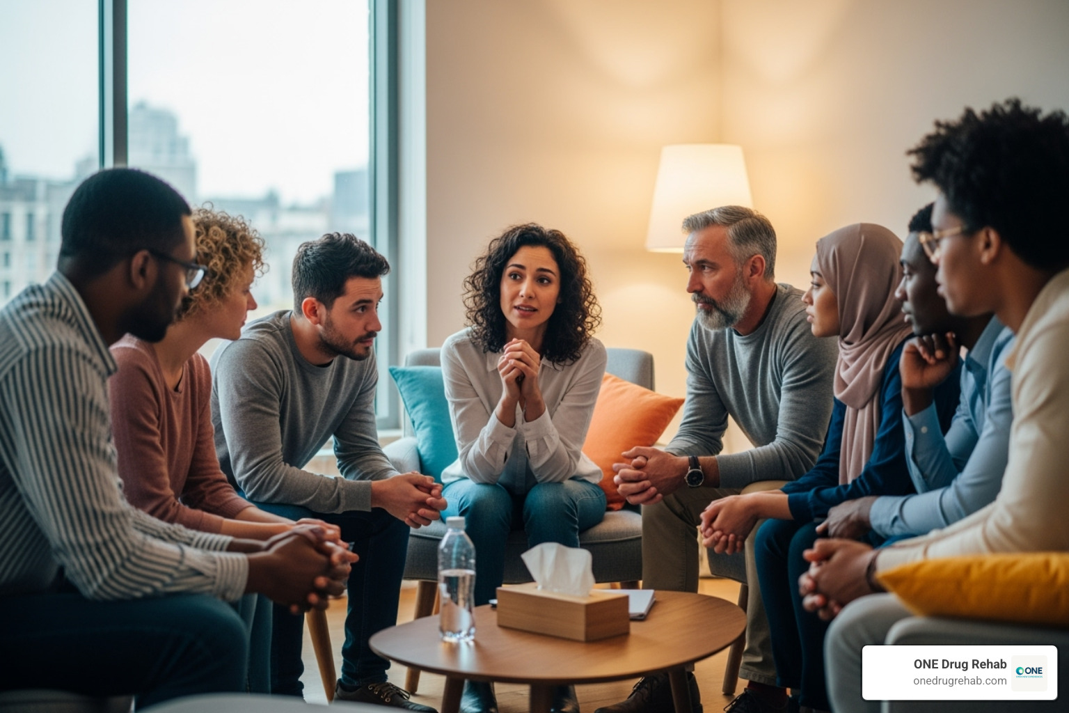diverse group of people in a supportive therapy circle - what is the success rate of rehab diverse group of people in a supportive therapy circle - what is the success rate of rehab