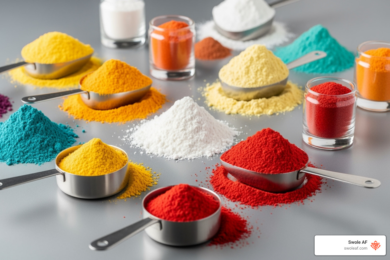 various supplement powders - post exercise recovery supplements