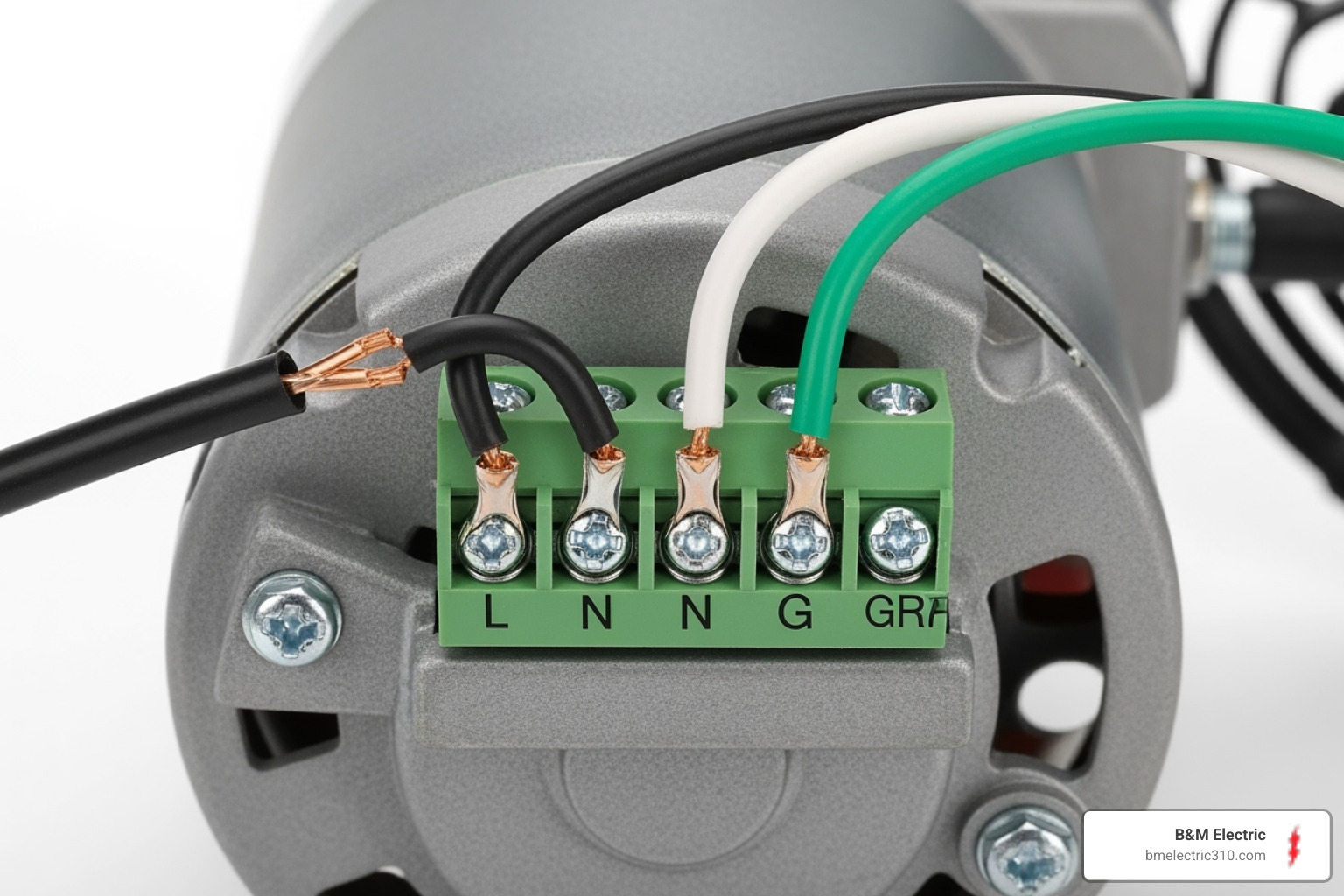 a clear wiring diagram showing black, white, and green wire connections - Bathroom exhaust fan wiring