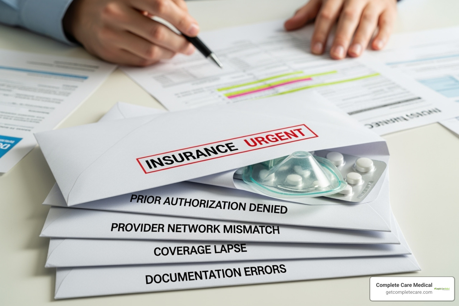 person holding an insurance card and a prescription pad - 5 Insurance Mistakes That Can Delay Your Medical Supply Delivery (and How to Avoid Them)