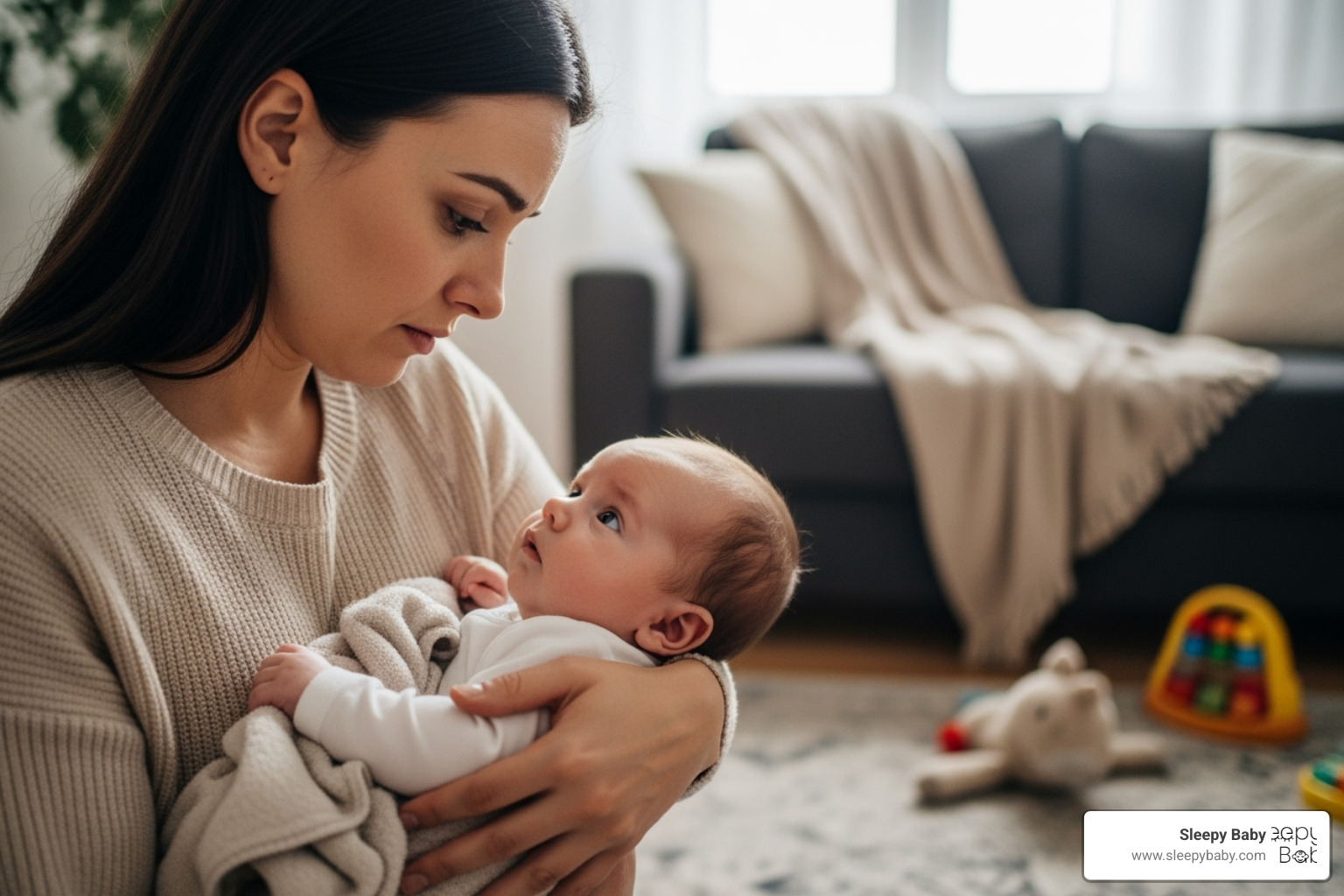 parent looking at baby with concerned expression - what's good for a diaper rash