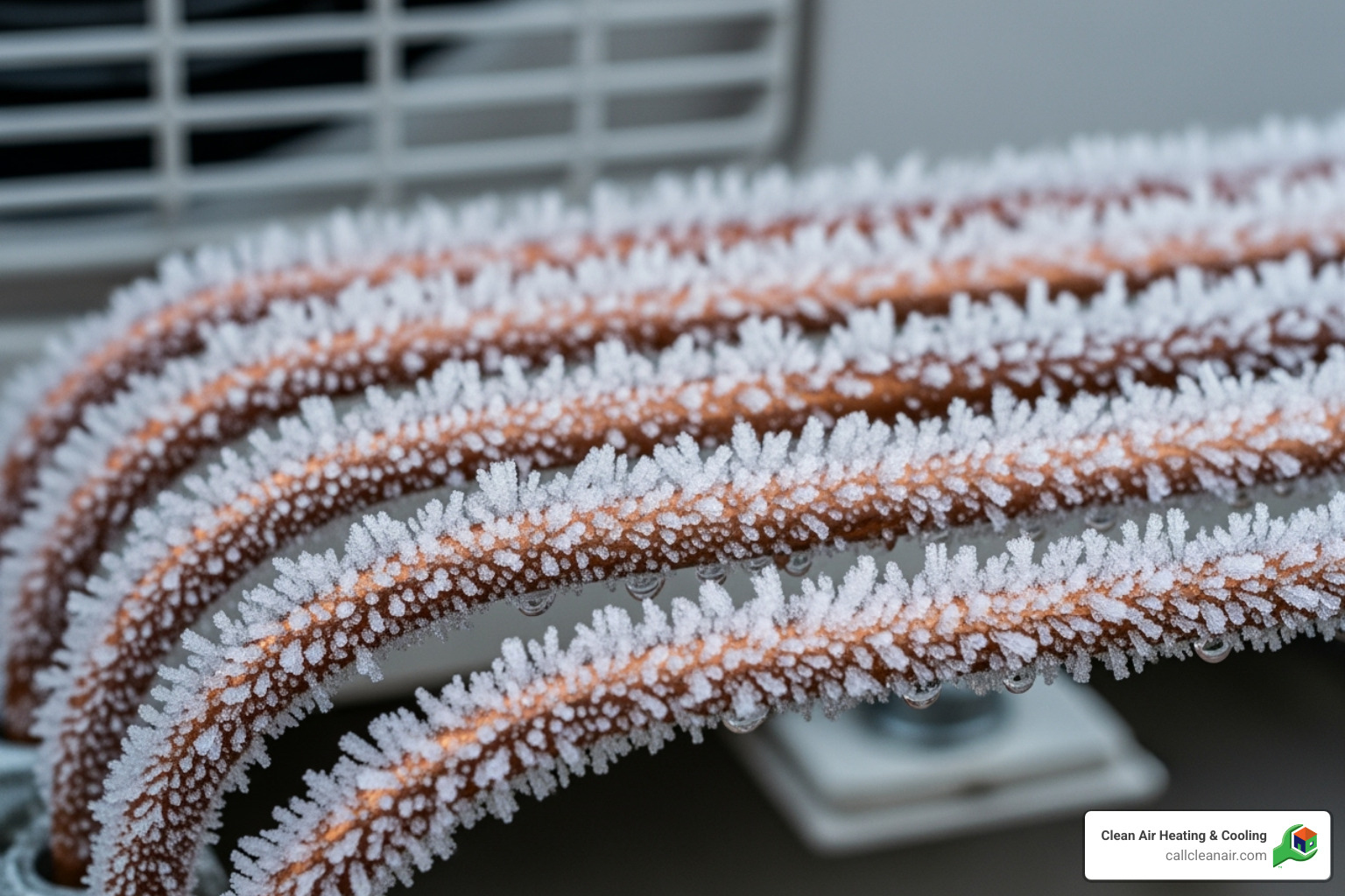 Frost buildup on a mini split's refrigerant lines - mini split does not cool